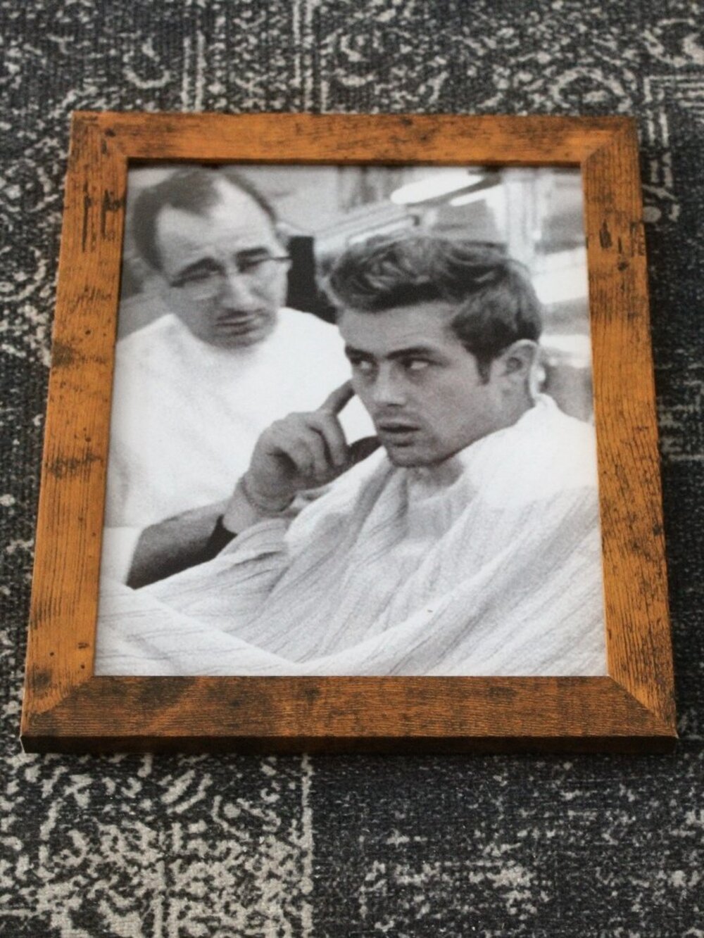 James Dean Barber Shop Haircut Photo Print 8x10 Vintage Hollywood Wall Decor Art
